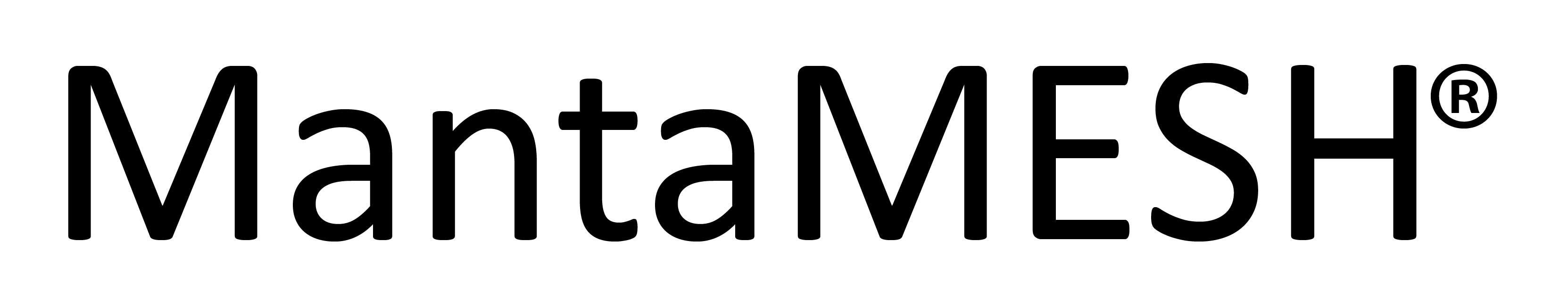 MantaMESH logo white background